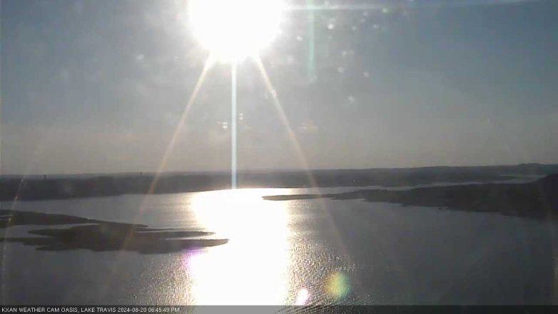 Lake Travis webcam, August 20, 2024 6:45 PM CT