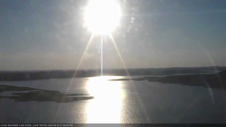 Lake Travis webcam, August 20, 2024 7:00 PM CT