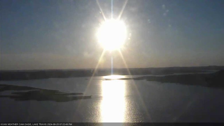 Lake Travis webcam, August 20, 2024 7:25 PM CT
