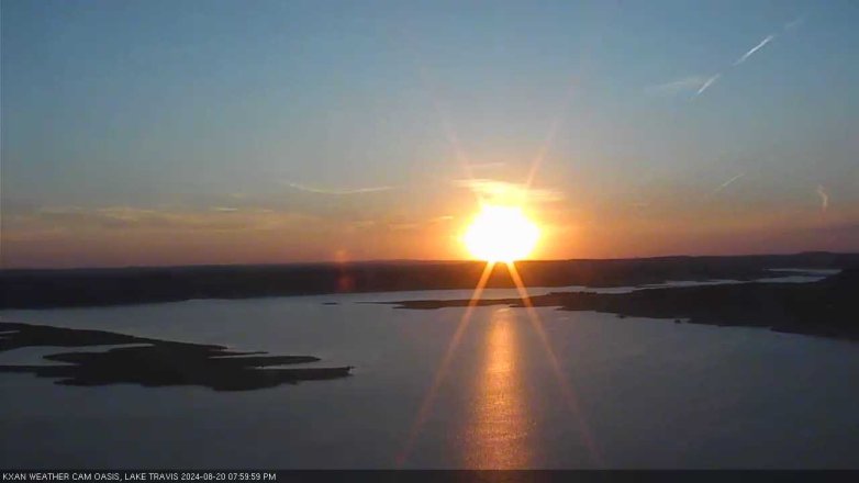 Lake Travis webcam, August 20, 2024 8:00 PM CT