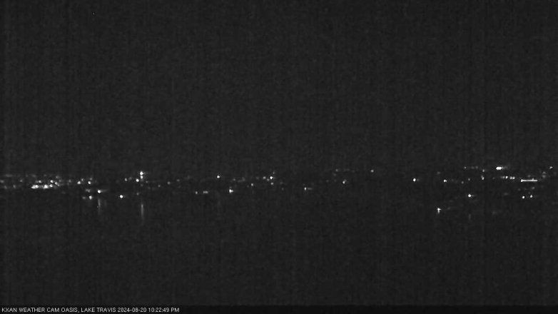 Lake Travis webcam, August 20, 2024 10:25 PM CT