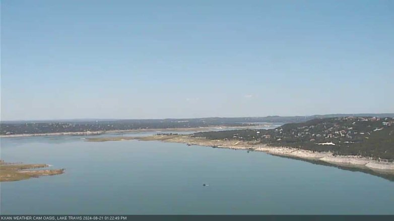 Lake Travis webcam, August 21, 2024 1:25 PM CT