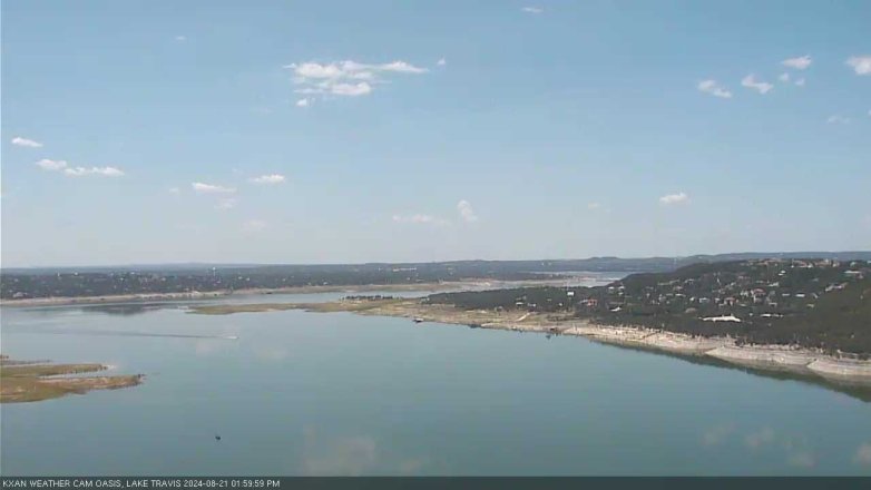 Lake Travis webcam, August 21, 2024 2:00 PM CT