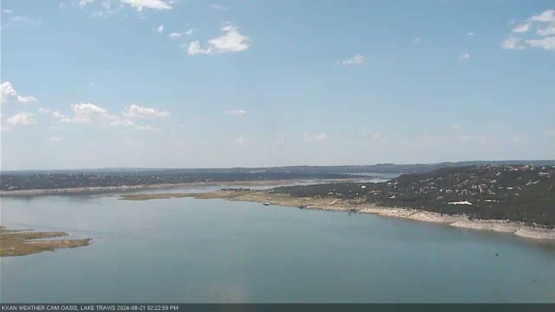 Lake Travis webcam, August 21, 2024 2:25 PM CT