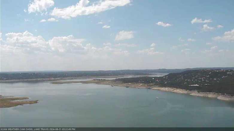 Lake Travis webcam, August 21, 2024 3:25 PM CT
