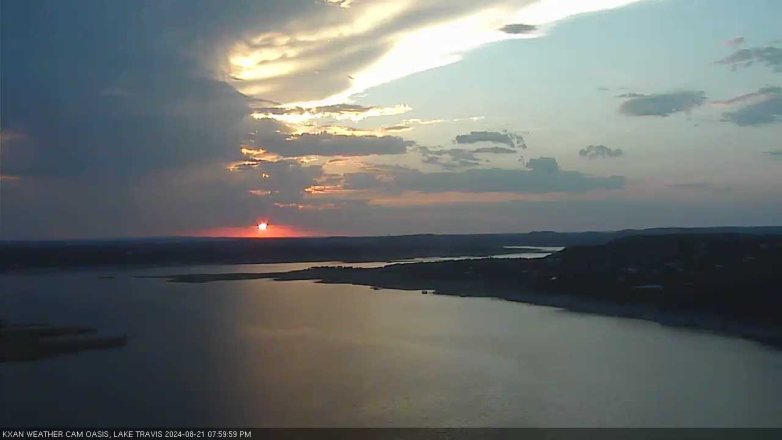 Lake Travis webcam, August 21, 2024 8:00 PM CT