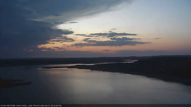 Lake Travis webcam, August 21, 2024 8:25 PM CT