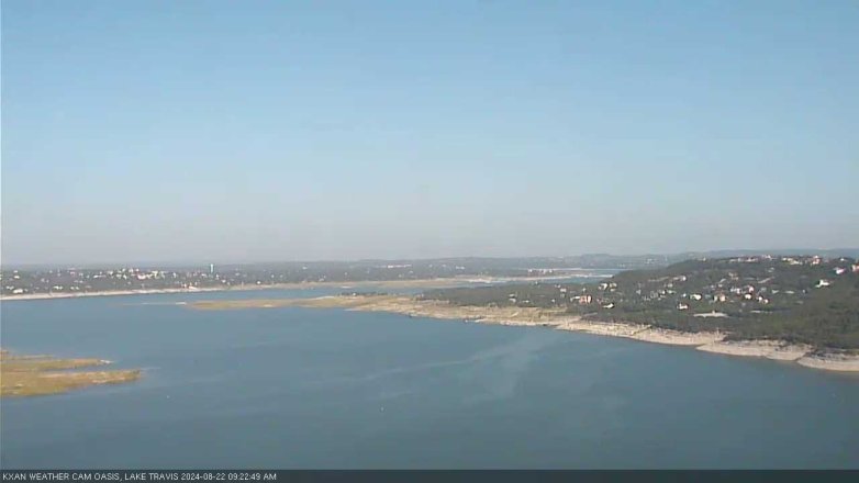Lake Travis webcam, August 22, 2024 9:25 AM CT