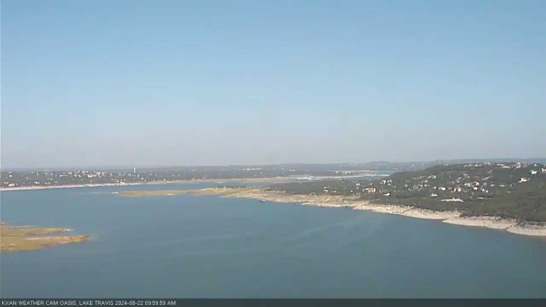 Lake Travis webcam, August 22, 2024 10:00 AM CT