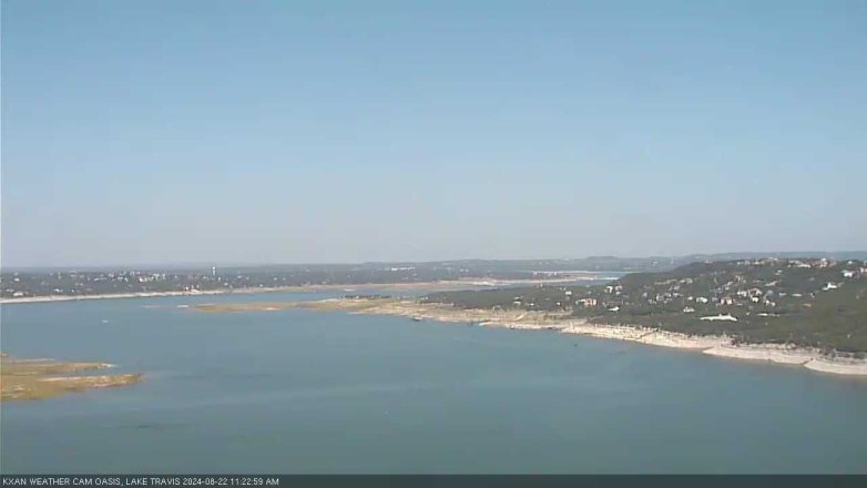 Lake Travis webcam, August 22, 2024 11:25 AM CT