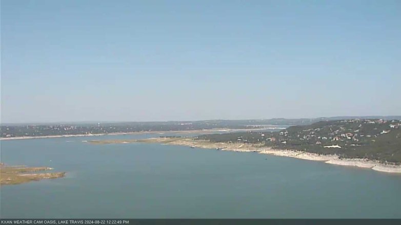 Lake Travis webcam, August 22, 2024 12:25 PM CT
