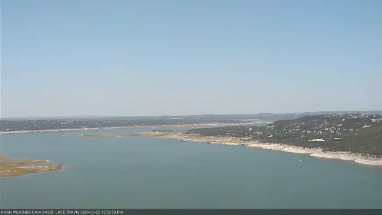 Lake Travis webcam, August 22, 2024 1:00 PM CT