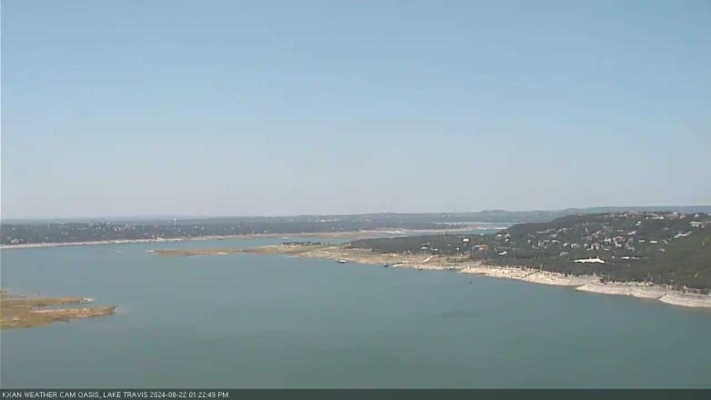 Lake Travis webcam, August 22, 2024 1:25 PM CT