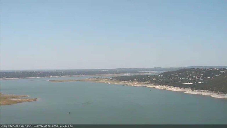 Lake Travis webcam, August 22, 2024 1:45 PM CT