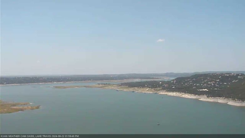 Lake Travis webcam, August 22, 2024 2:00 PM CT