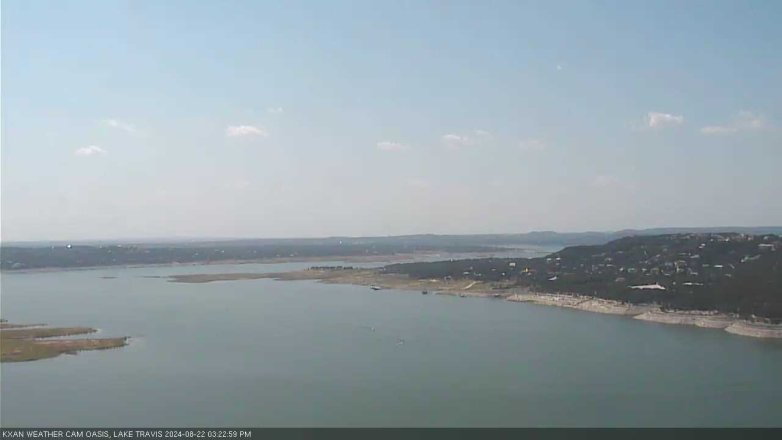 Lake Travis webcam, August 22, 2024 3:25 PM CT