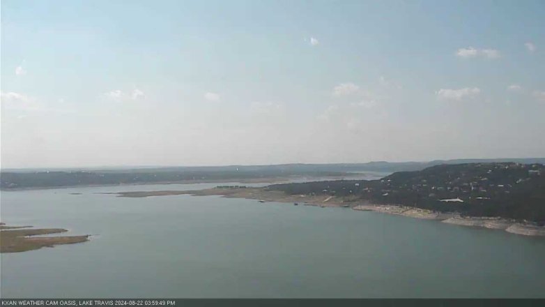 Lake Travis webcam, August 22, 2024 4:00 PM CT