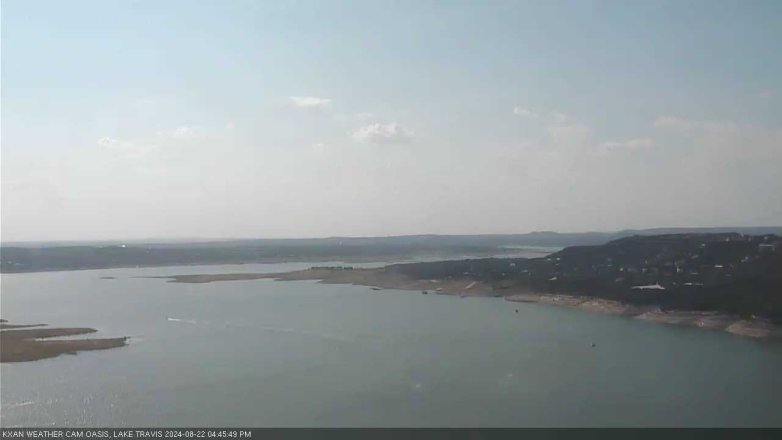 Lake Travis webcam, August 22, 2024 4:45 PM CT