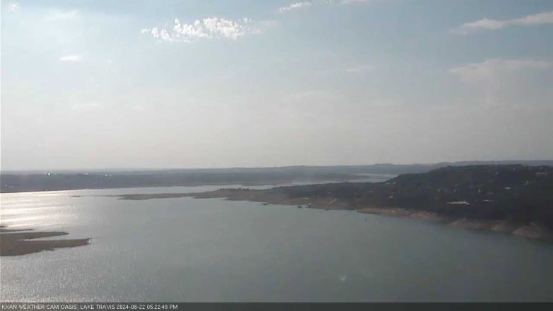 Lake Travis webcam, August 22, 2024 5:25 PM CT