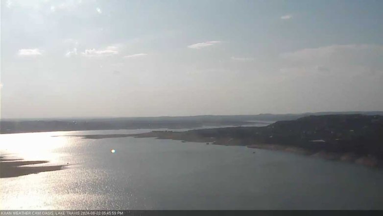 Lake Travis webcam, August 22, 2024 5:45 PM CT