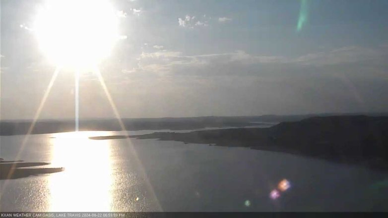 Lake Travis webcam, August 22, 2024 7:00 PM CT
