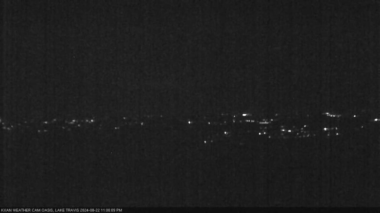 Lake Travis webcam, August 22, 2024 11:00 PM CT
