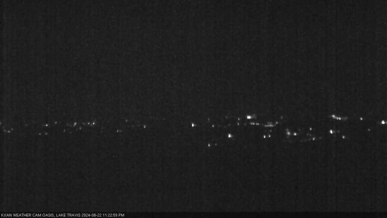 Lake Travis webcam, August 22, 2024 11:25 PM CT