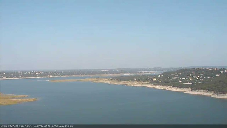 Lake Travis webcam, August 23, 2024 9:45 AM CT