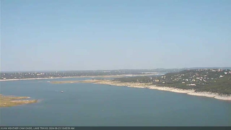 Lake Travis webcam, August 23, 2024 10:45 AM CT