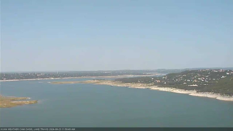 Lake Travis webcam, August 23, 2024 12:00 PM CT
