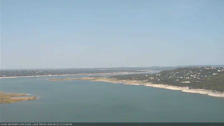 Lake Travis webcam, August 23, 2024 12:25 PM CT