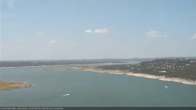 Lake Travis webcam, August 23, 2024 1:25 PM CT