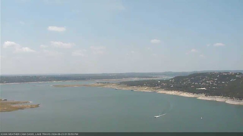 Lake Travis webcam, August 23, 2024 2:00 PM CT