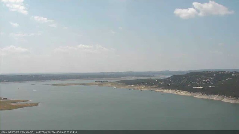 Lake Travis webcam, August 23, 2024 3:00 PM CT