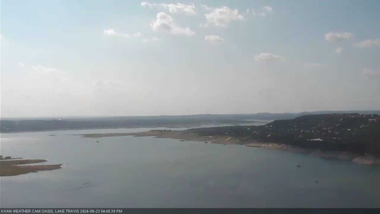 Lake Travis webcam, August 23, 2024 4:45 PM CT