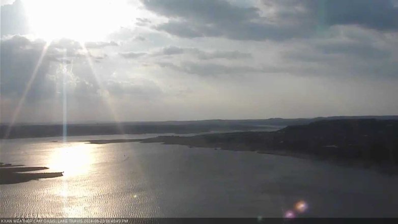 Lake Travis webcam, August 23, 2024 6:45 PM CT