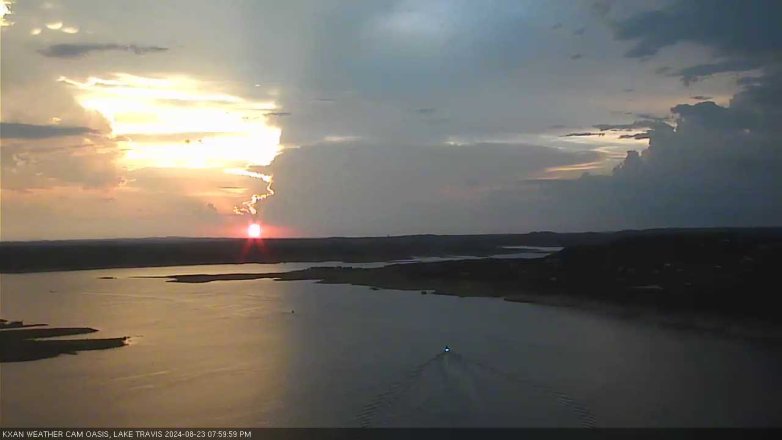 Lake Travis webcam, August 23, 2024 8:00 PM CT