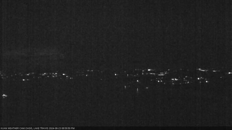 Lake Travis webcam, August 23, 2024 9:00 PM CT