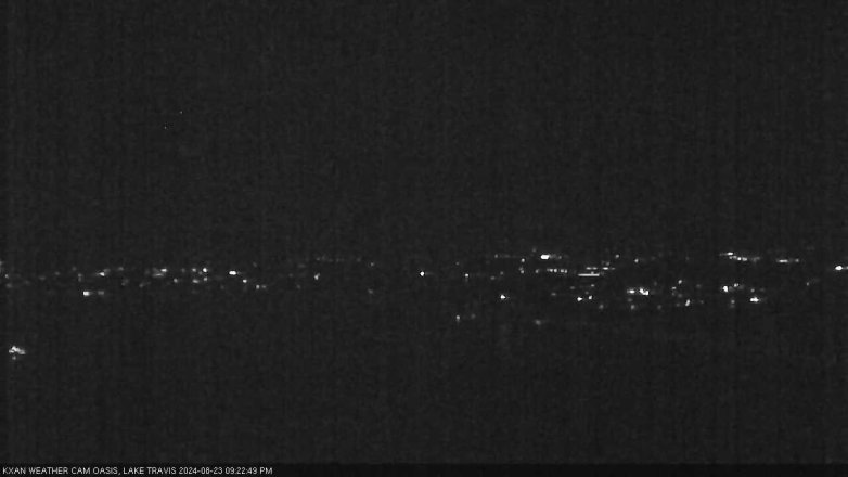 Lake Travis webcam, August 23, 2024 9:25 PM CT