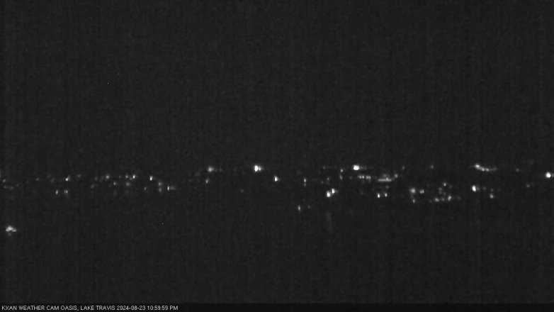 Lake Travis webcam, August 23, 2024 11:00 PM CT