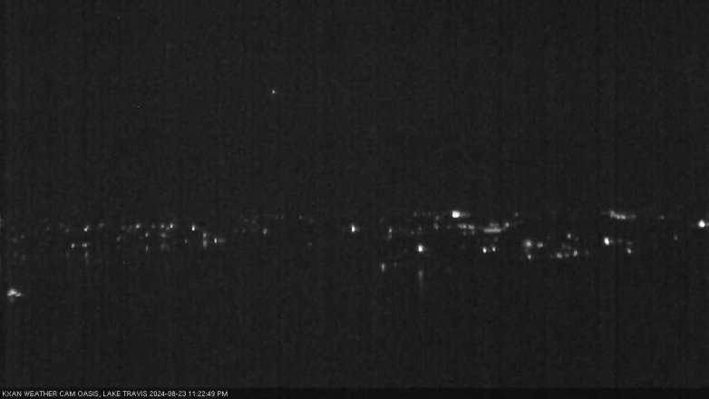 Lake Travis webcam, August 23, 2024 11:25 PM CT