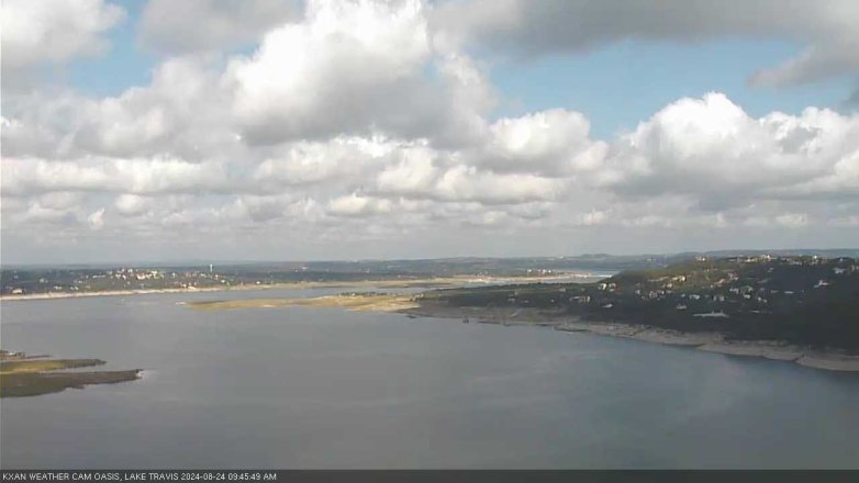 Lake Travis webcam, August 24, 2024 9:45 AM CT