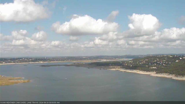 Lake Travis webcam, August 24, 2024 10:00 AM CT