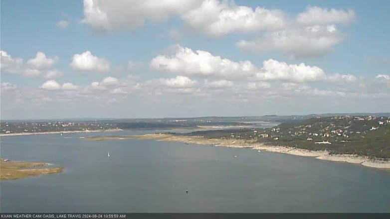 Lake Travis webcam, August 24, 2024 11:00 AM CT