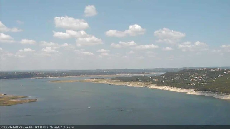 Lake Travis webcam, August 24, 2024 1:00 PM CT