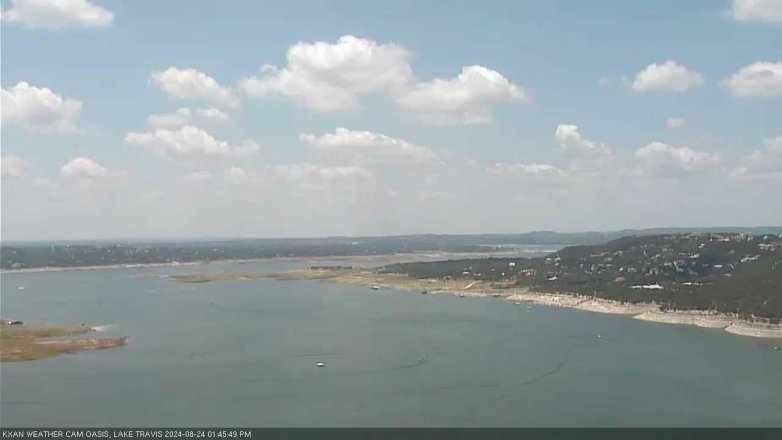 Lake Travis webcam, August 24, 2024 1:45 PM CT
