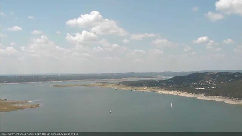 Lake Travis webcam, August 24, 2024 2:00 PM CT