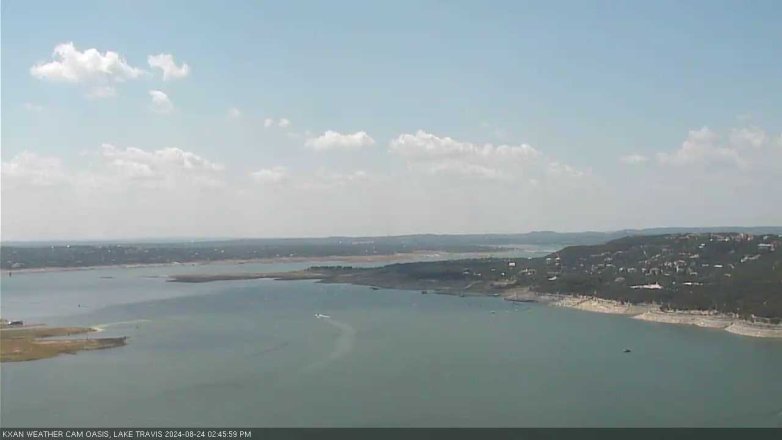 Lake Travis webcam, August 24, 2024 2:45 PM CT