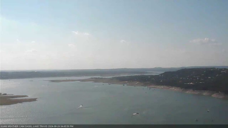 Lake Travis webcam, August 24, 2024 4:45 PM CT
