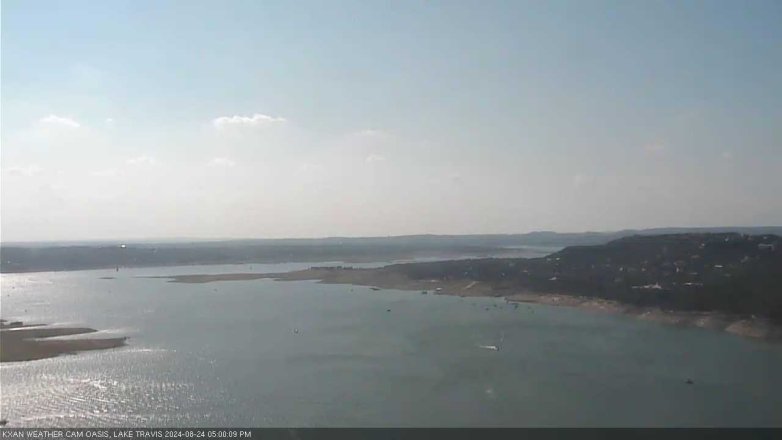 Lake Travis webcam, August 24, 2024 5:00 PM CT